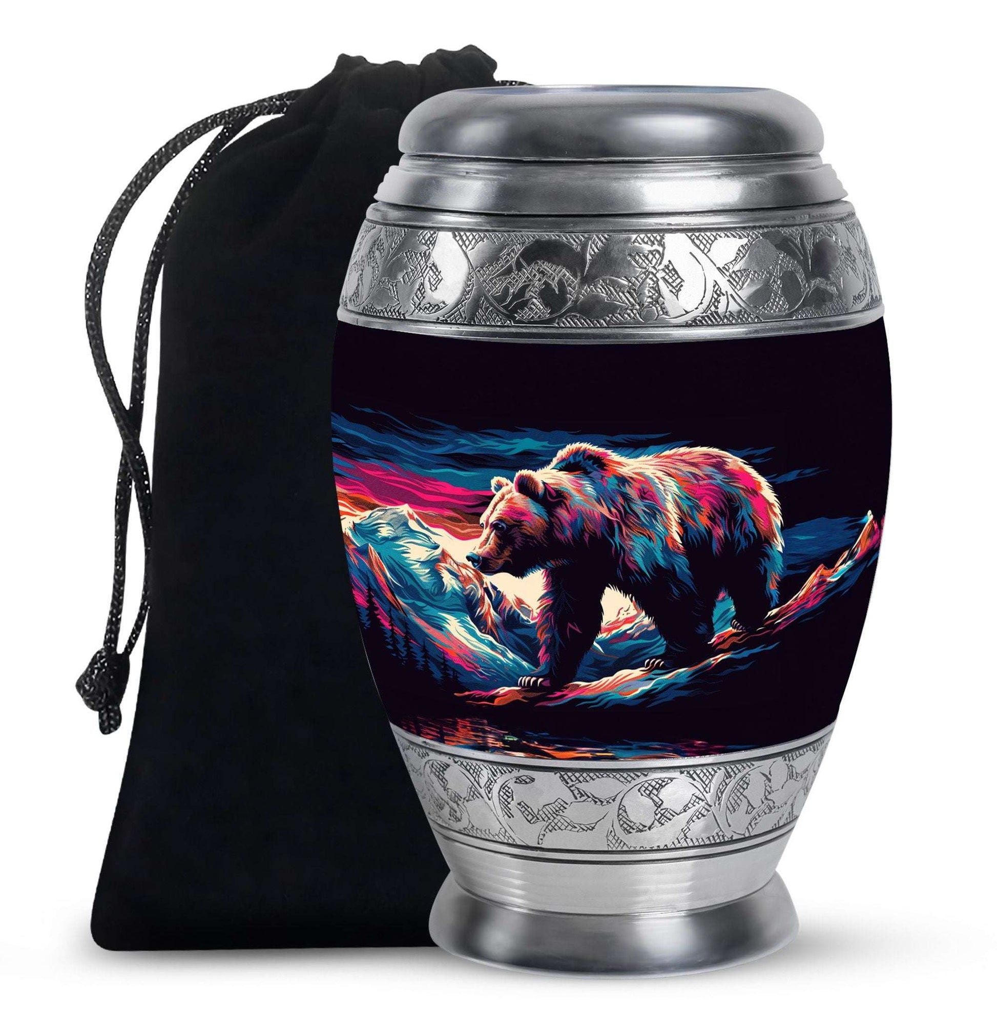 Bear Theme Large Urn 10 Inch