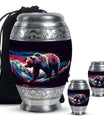 Bear Theme Large Urn With 2 Keepsake Urn