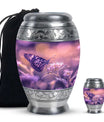 Butterfly Theme Large Urn With 1 Keepsake Urn