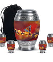 Butterfly Theme Large Urn With 4 Keepsake Urn