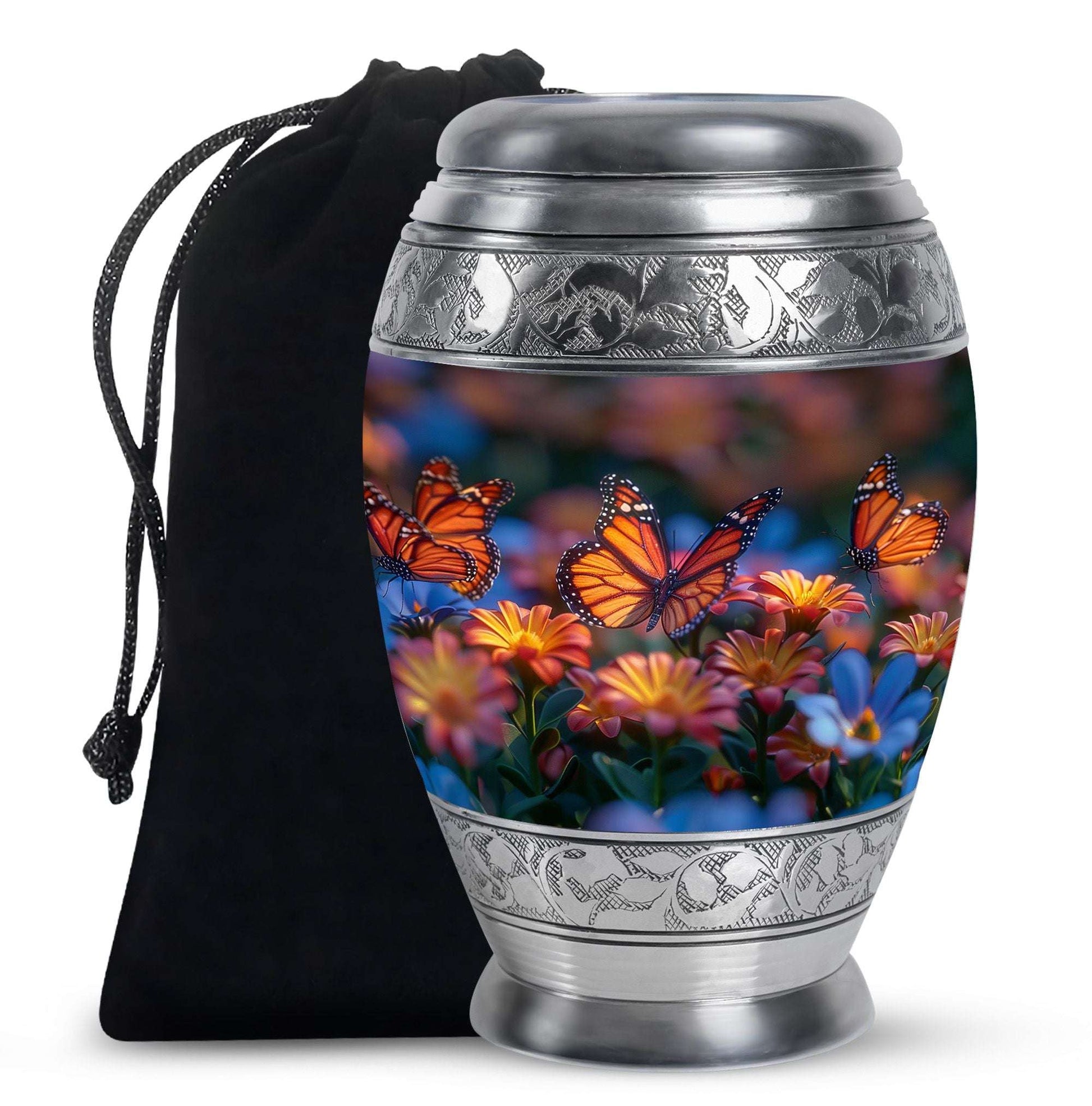 Butterfly Theme Large Urn 10 Inch