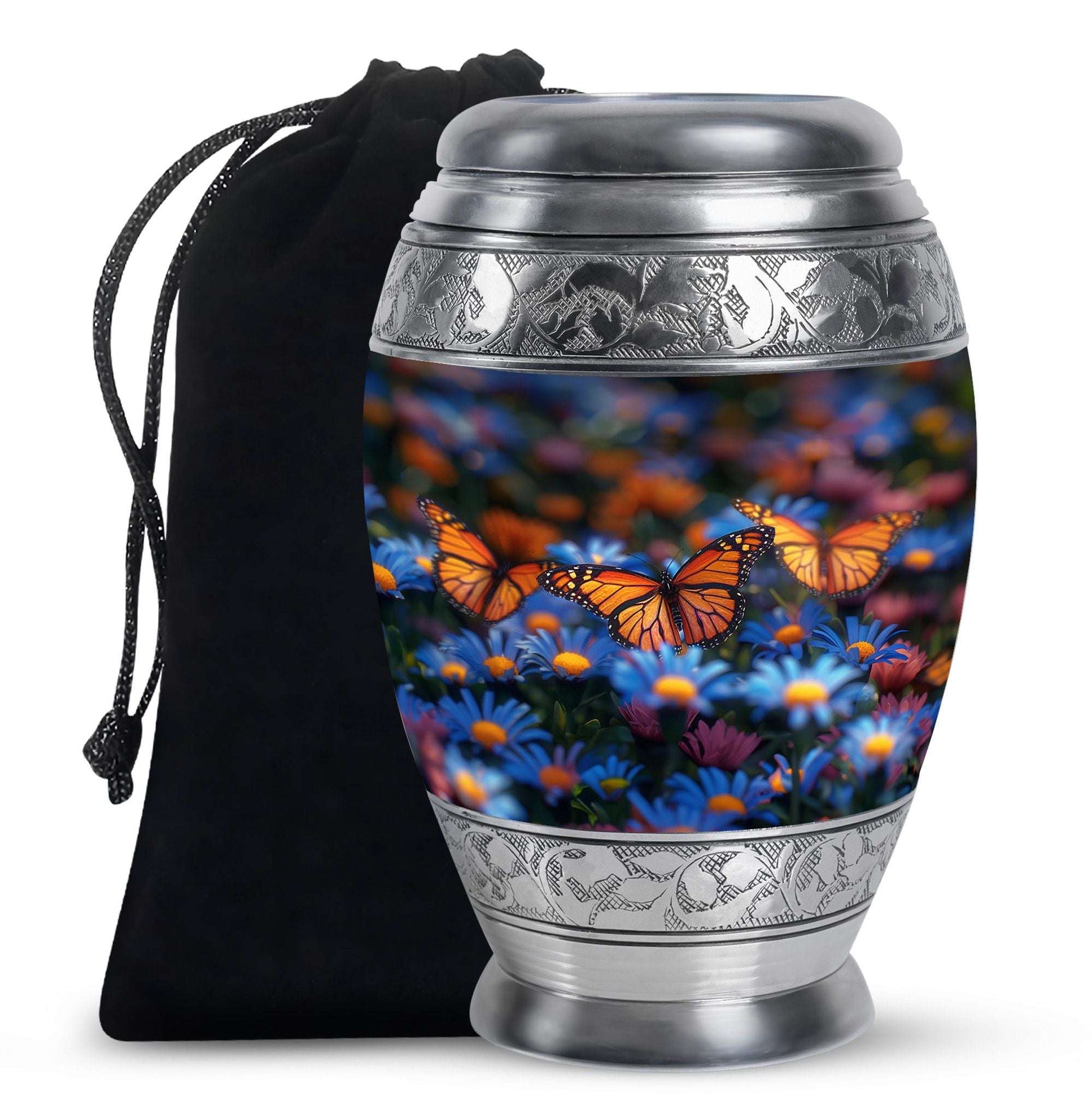 Butterfly Theme Large Urn 10 Inch