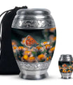 Butterfly Theme Large Urn With 1 Keepsake Urn