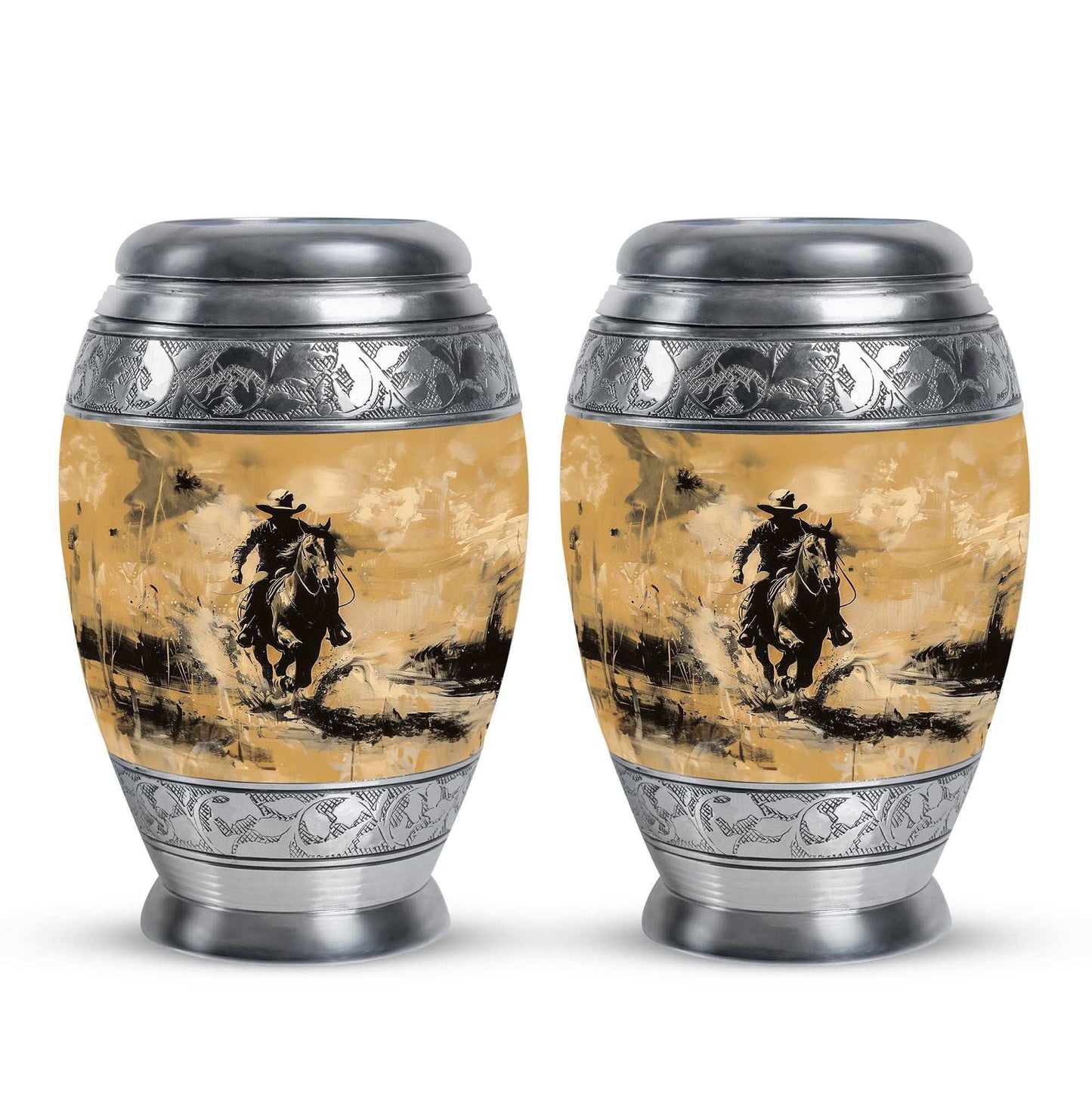 Cowboy Theme 3 Inch Keepsake Pack of 2
