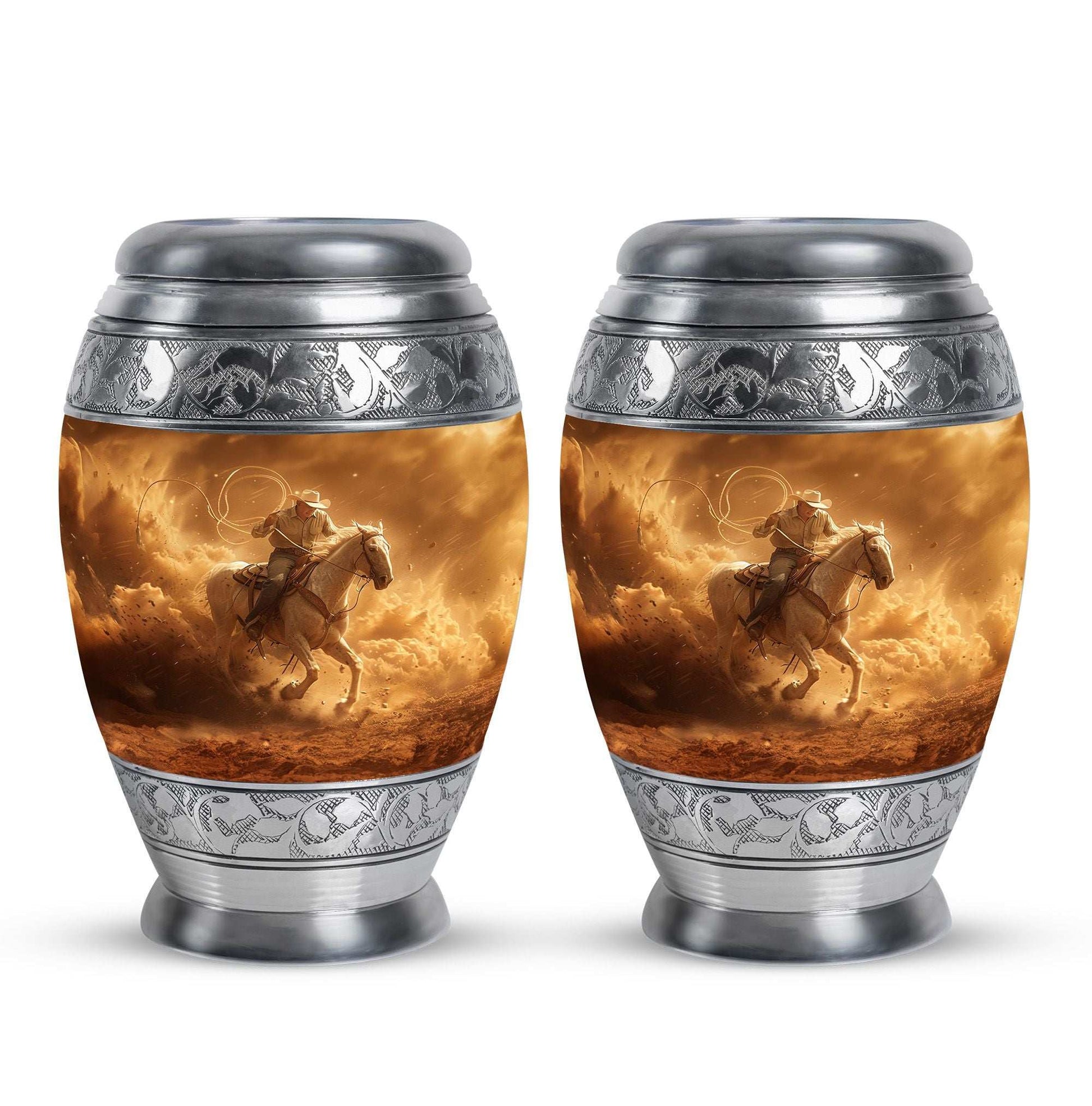 Cowboy Theme 3 Inch Keepsake Pack of 2