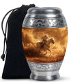 Cowboy Theme Large Urn 10 Inch