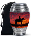 Cowboy Theme Large Urn 10 Inch