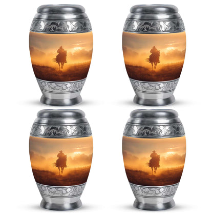 Cowboy Theme 3 Inch Keepsake Pack of 4