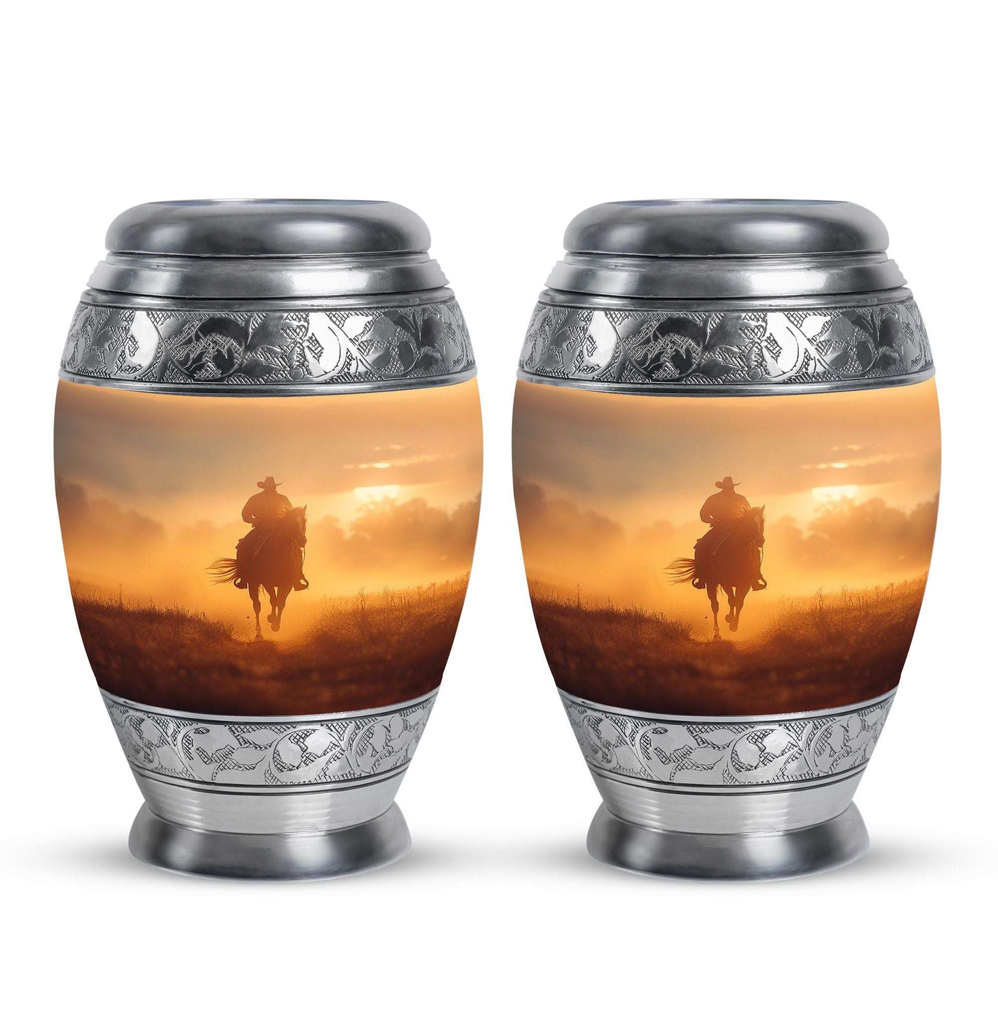 Cowboy Theme 3 Inch Keepsake Pack of 2