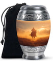 Cowboy Theme Large Urn 10 Inch