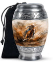 Cowboy Theme Large Urn 10 Inch