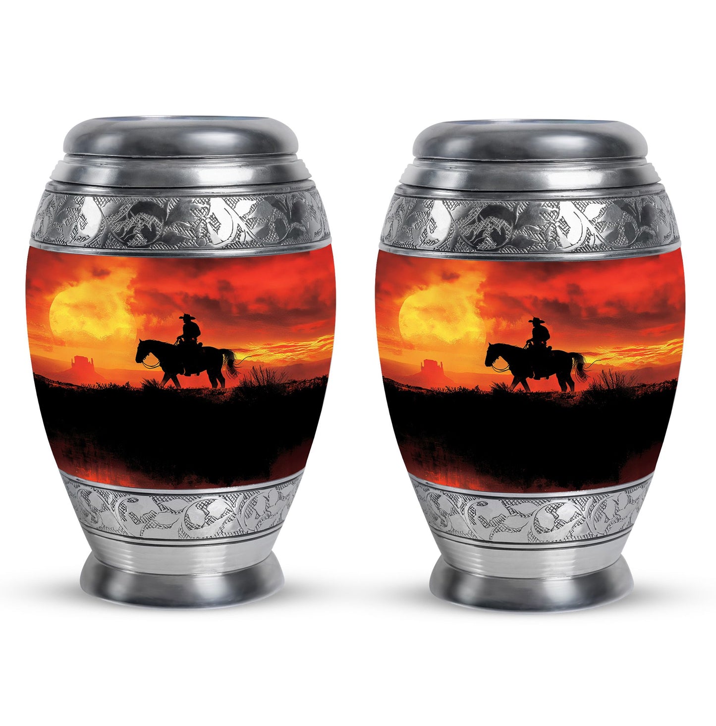 Cowboy Theme 3 Inch Keepsake Pack of 2