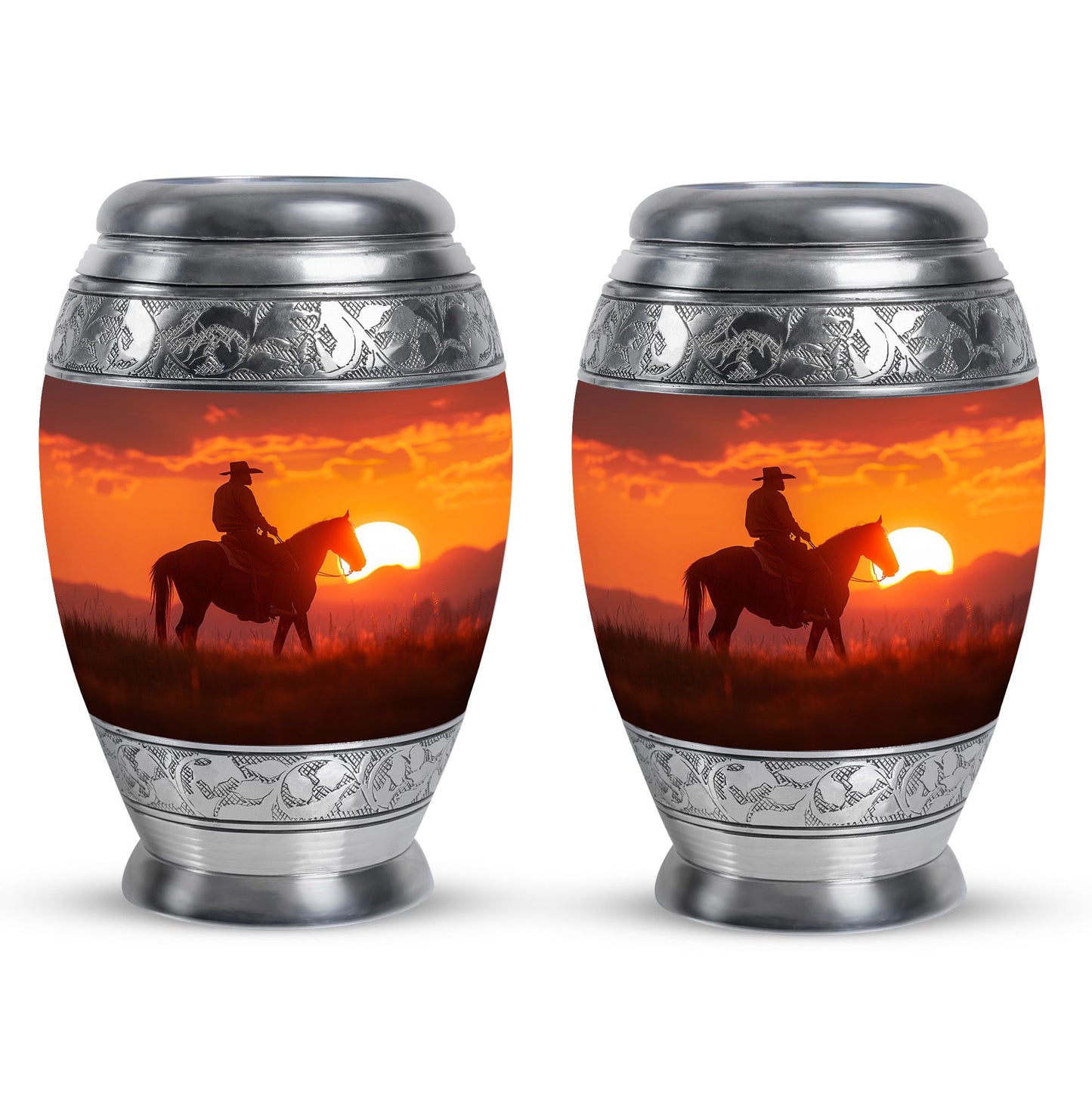 Cowboy Theme 3 Inch Keepsake Pack of 2