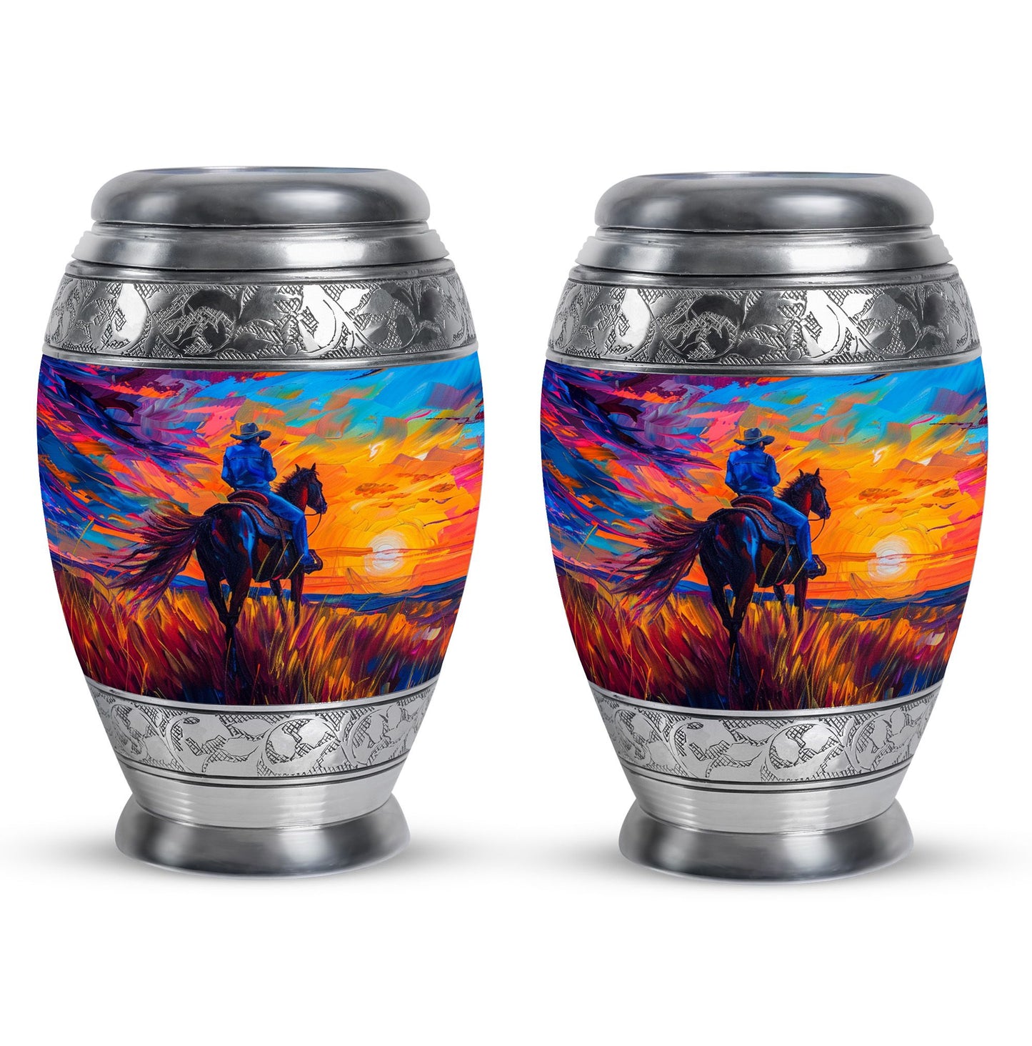 Cowboy Theme 3 Inch Keepsake Pack of 2