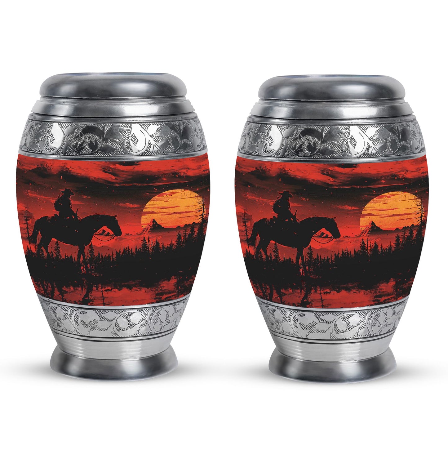 Cowboy Theme 3 Inch Keepsake Pack of 2
