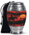Cowboy Theme Large Urn 10 Inch