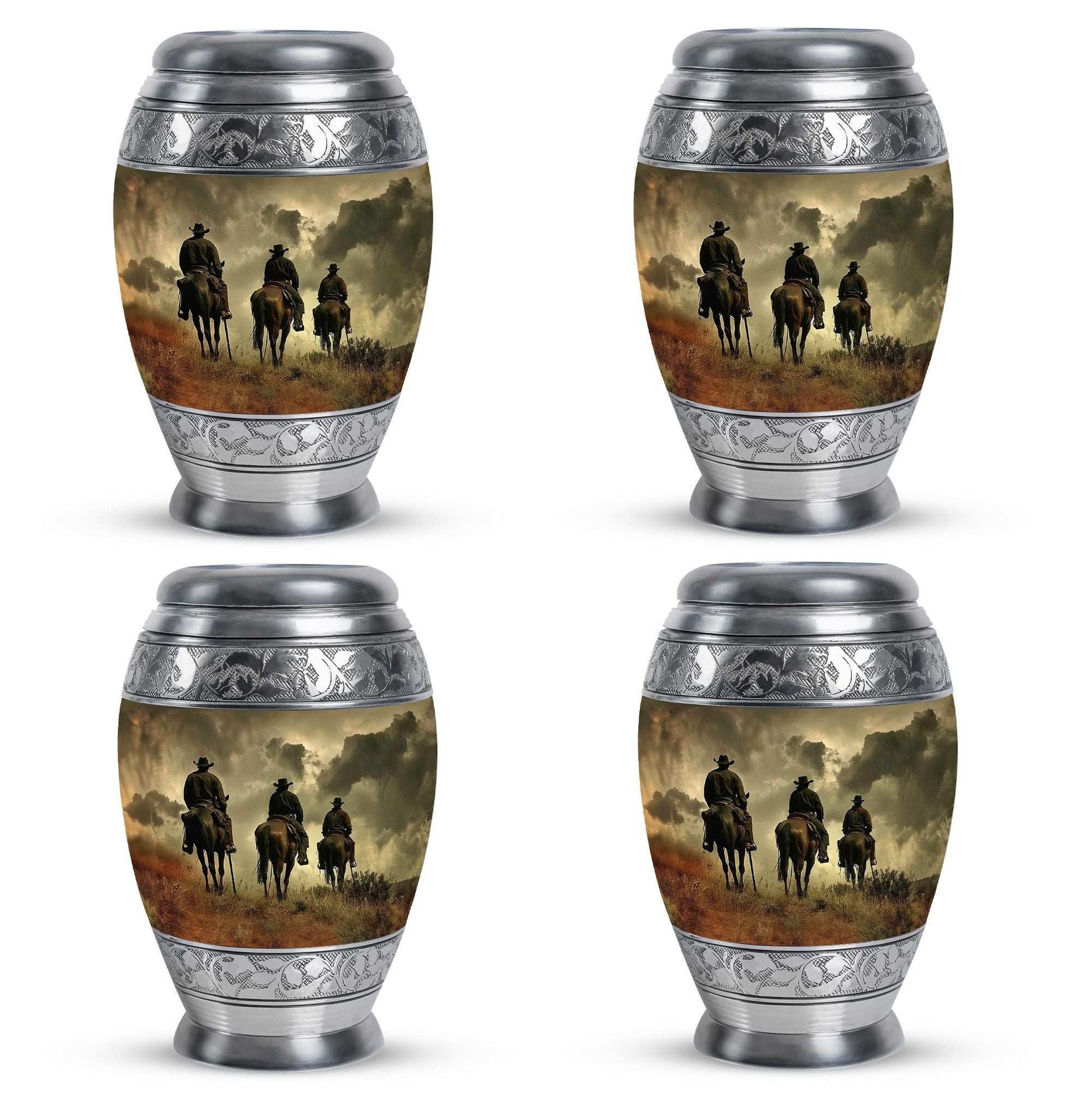 Cowboy Theme 3 Inch Keepsake Pack of 4
