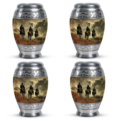 Cowboy Theme 3 Inch Keepsake Pack of 4