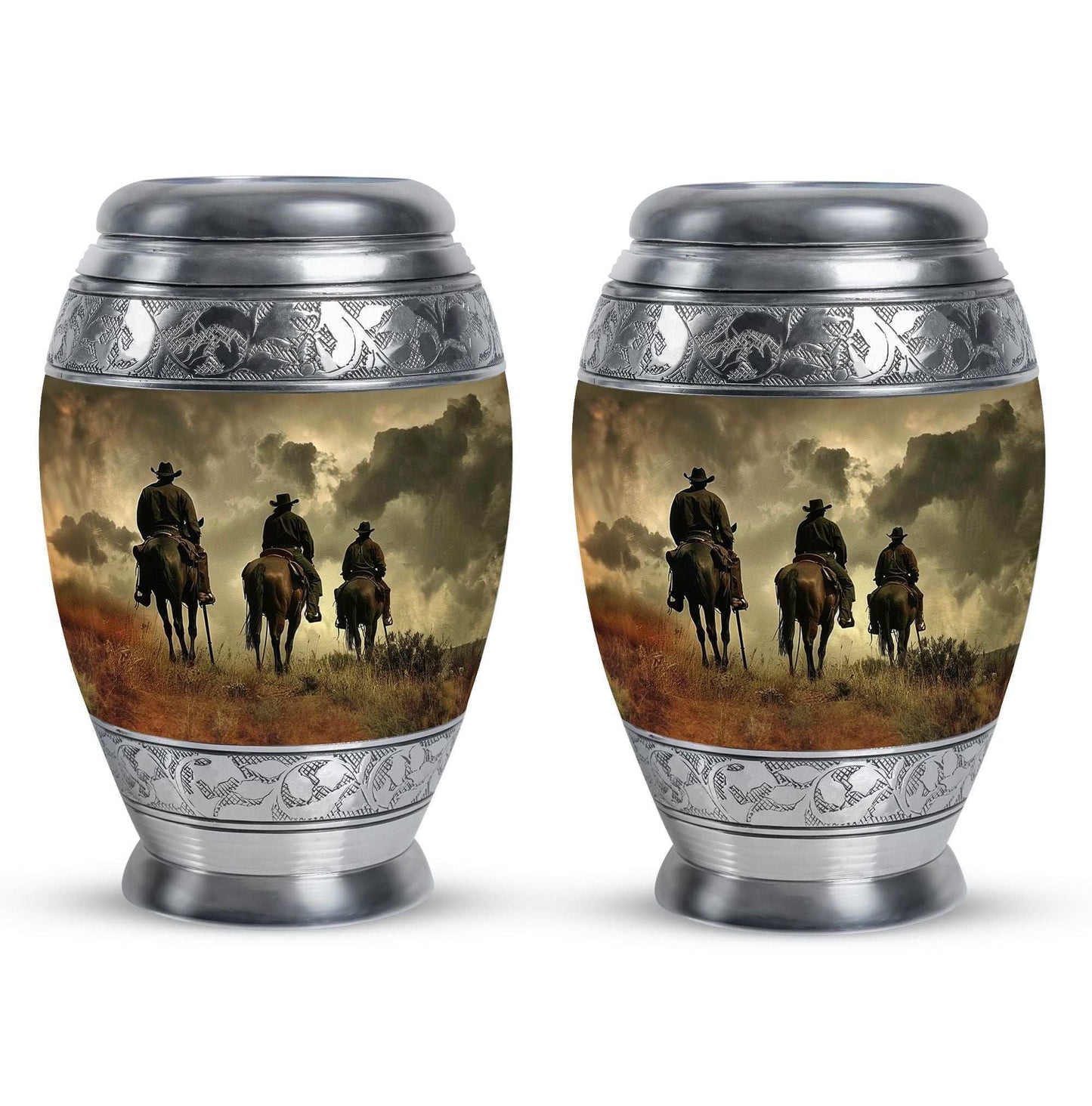 Cowboy Theme 3 Inch Keepsake Pack of 2