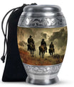 Cowboy Theme Large Urn 10 Inch