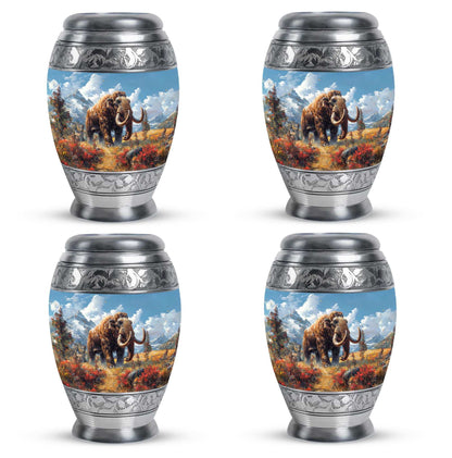 Mamoth Theme 3 Inch Keepsake Pack of 4