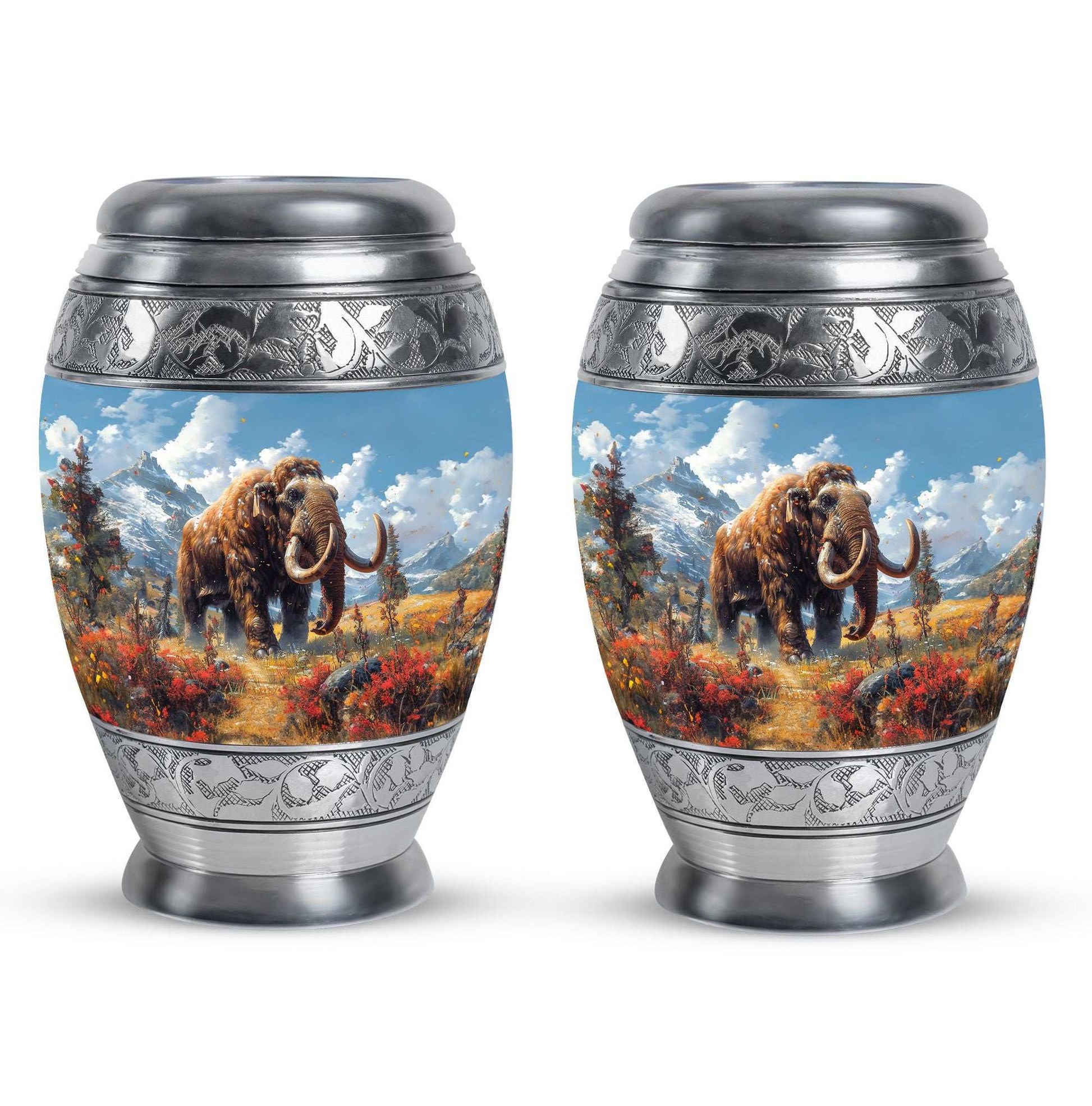 Mamoth Theme 3 Inch Keepsake Pack of 2