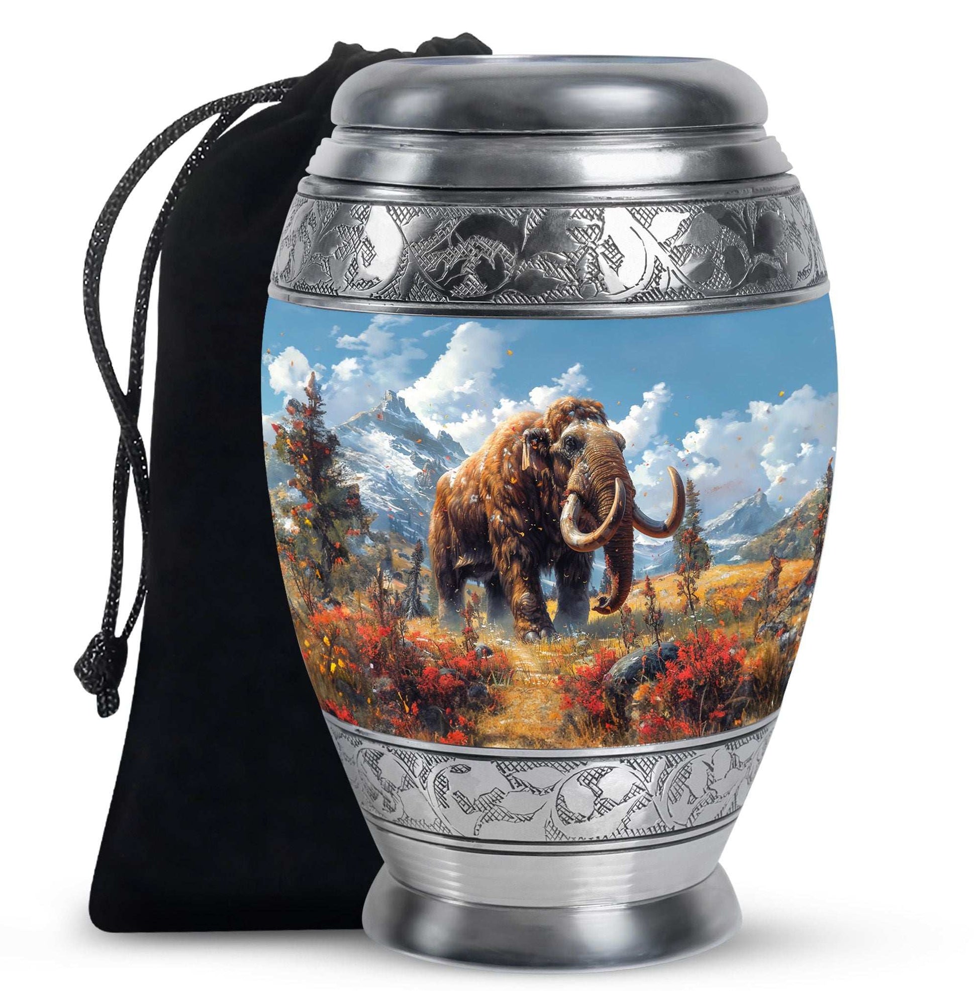 Mamoth Theme Large Urn 10 Inch