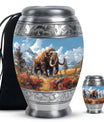 Mamoth Theme Large Urn With 1 Keepsake Urn