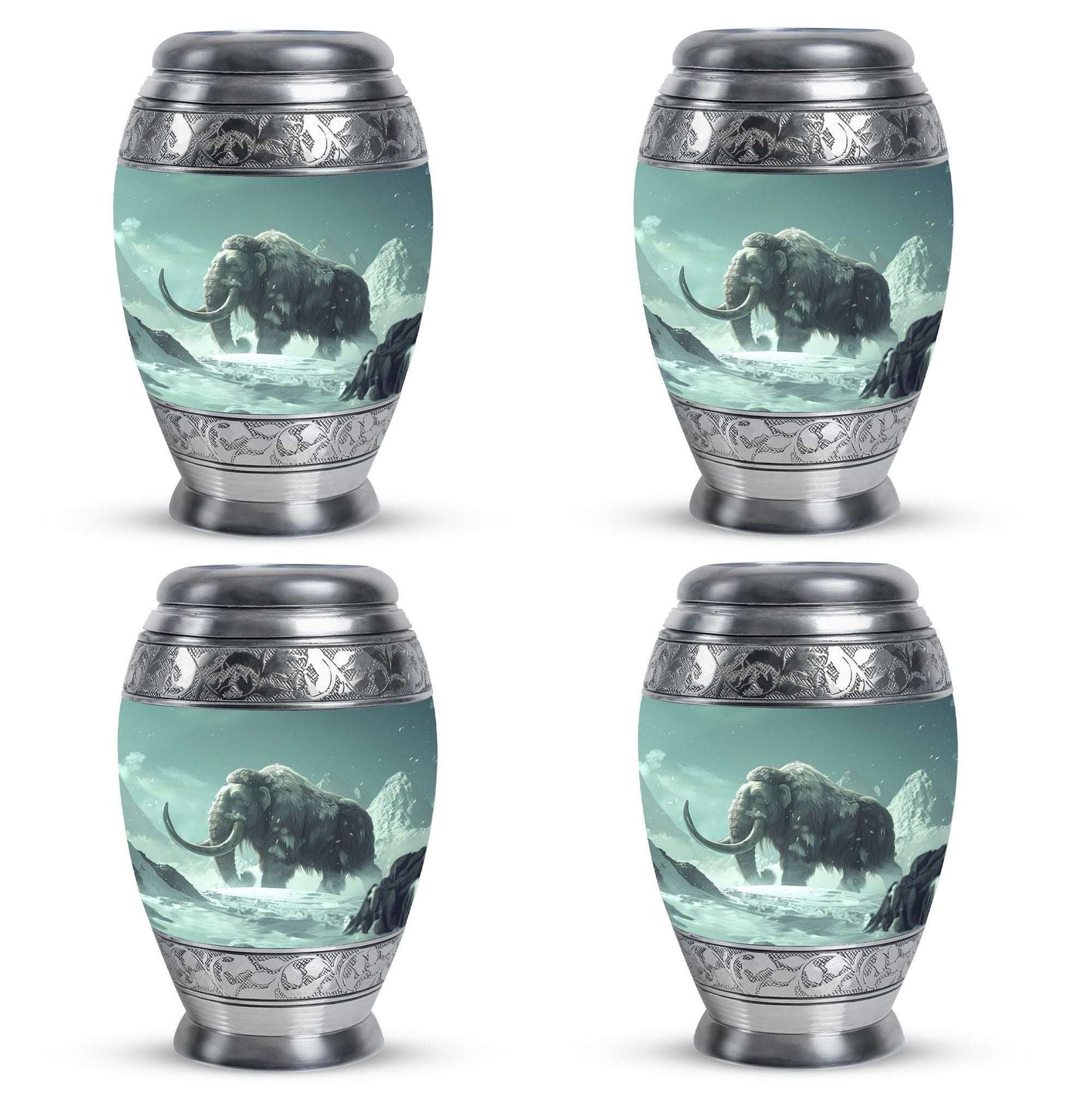 Mamoth Theme 3 Inch Keepsake Pack of 4