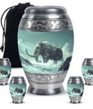 Mamoth Theme Large Urn With 4 Keepsake Urn