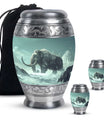 Mamoth Theme Large Urn With 2 Keepsake Urn