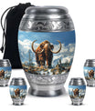 Mamoth Theme Large Urn With 4 Keepsake Urn
