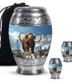 Mamoth Theme Large Urn With 2 Keepsake Urn