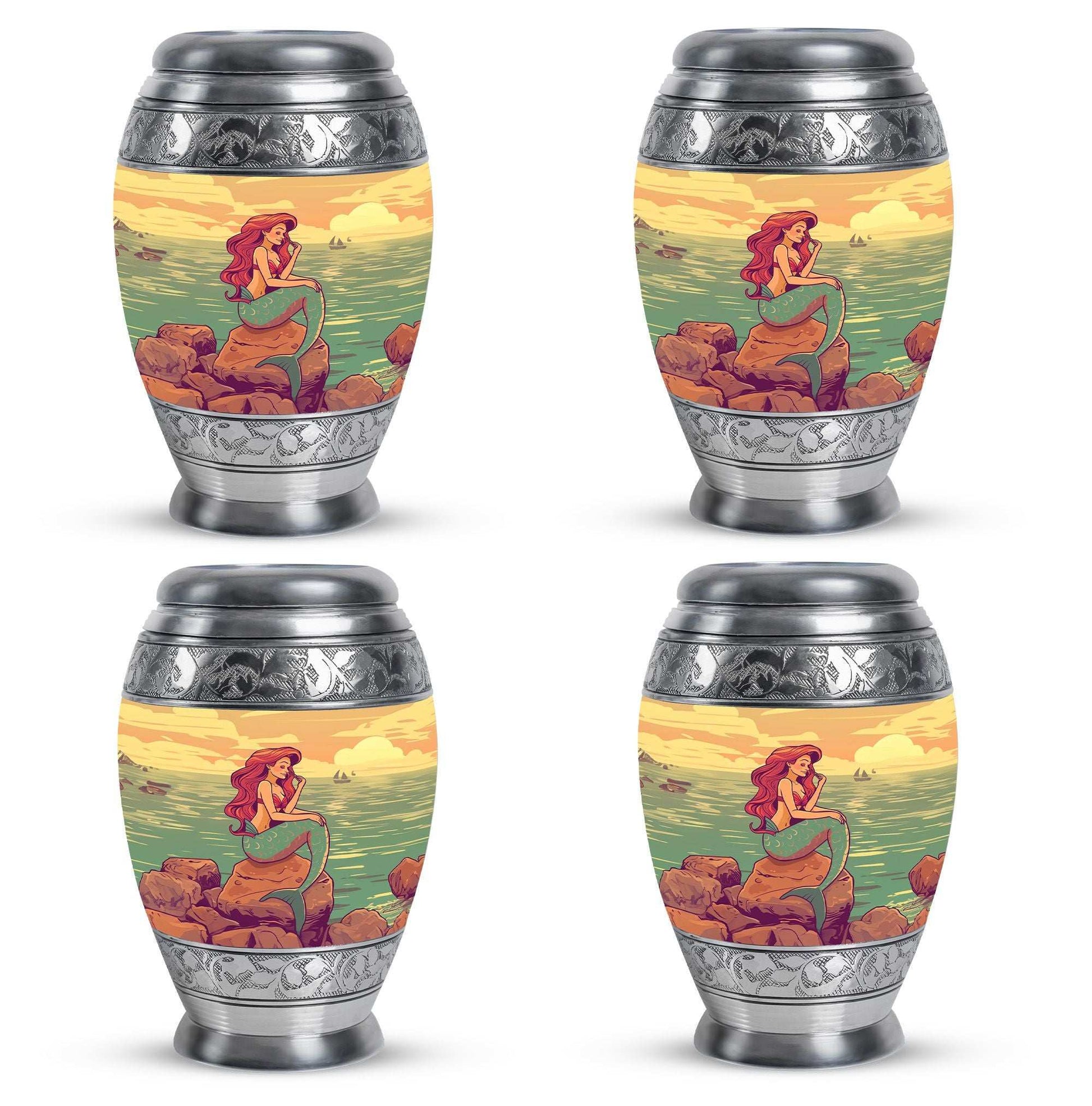 Mermaid Theme 3 Inch Keepsake Pack of 4