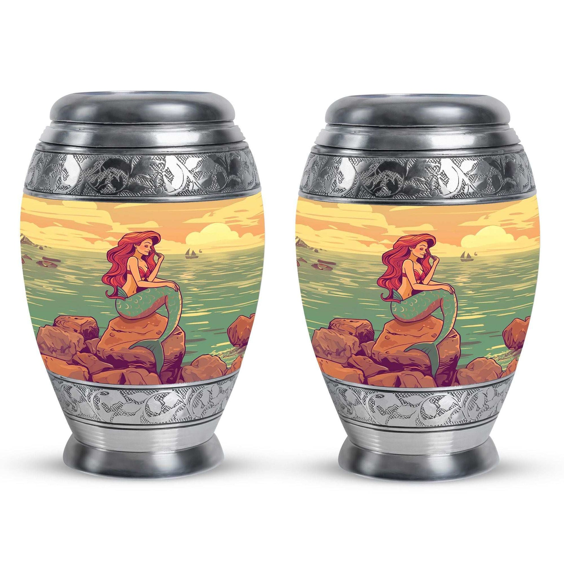 Mermaid Theme 3 Inch Keepsake Pack of 2