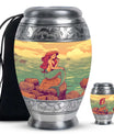 Mermaid Theme Large Urn With 1 Keepsake Urn