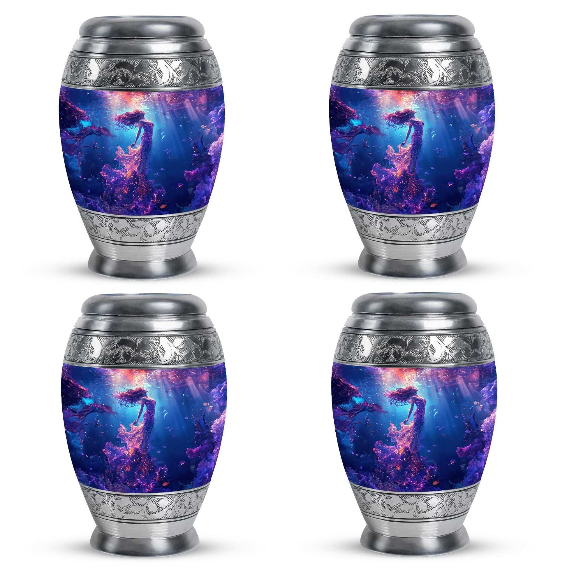 Mermaid Theme 3 Inch Keepsake Pack of 4