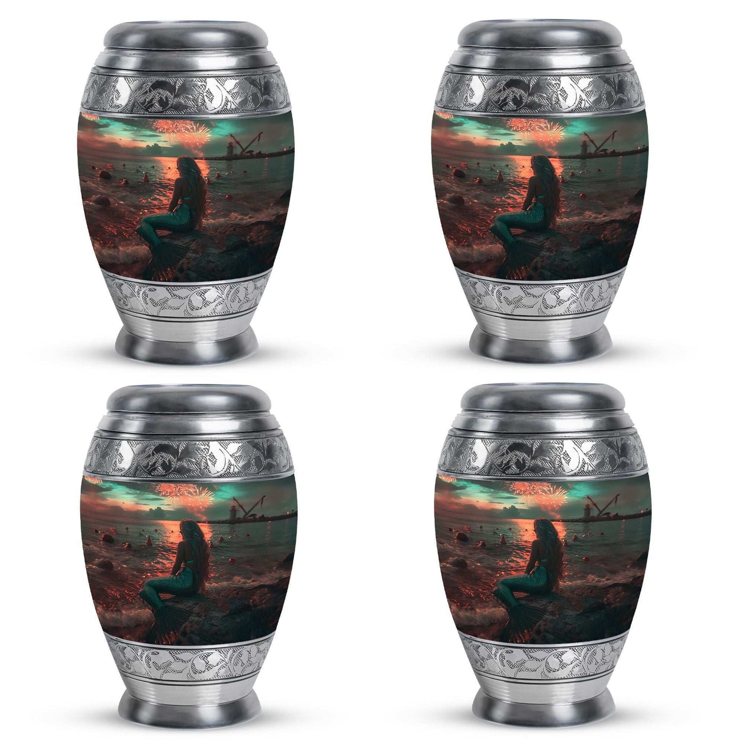 Mermaid Theme 3 Inch Keepsake Pack of 4