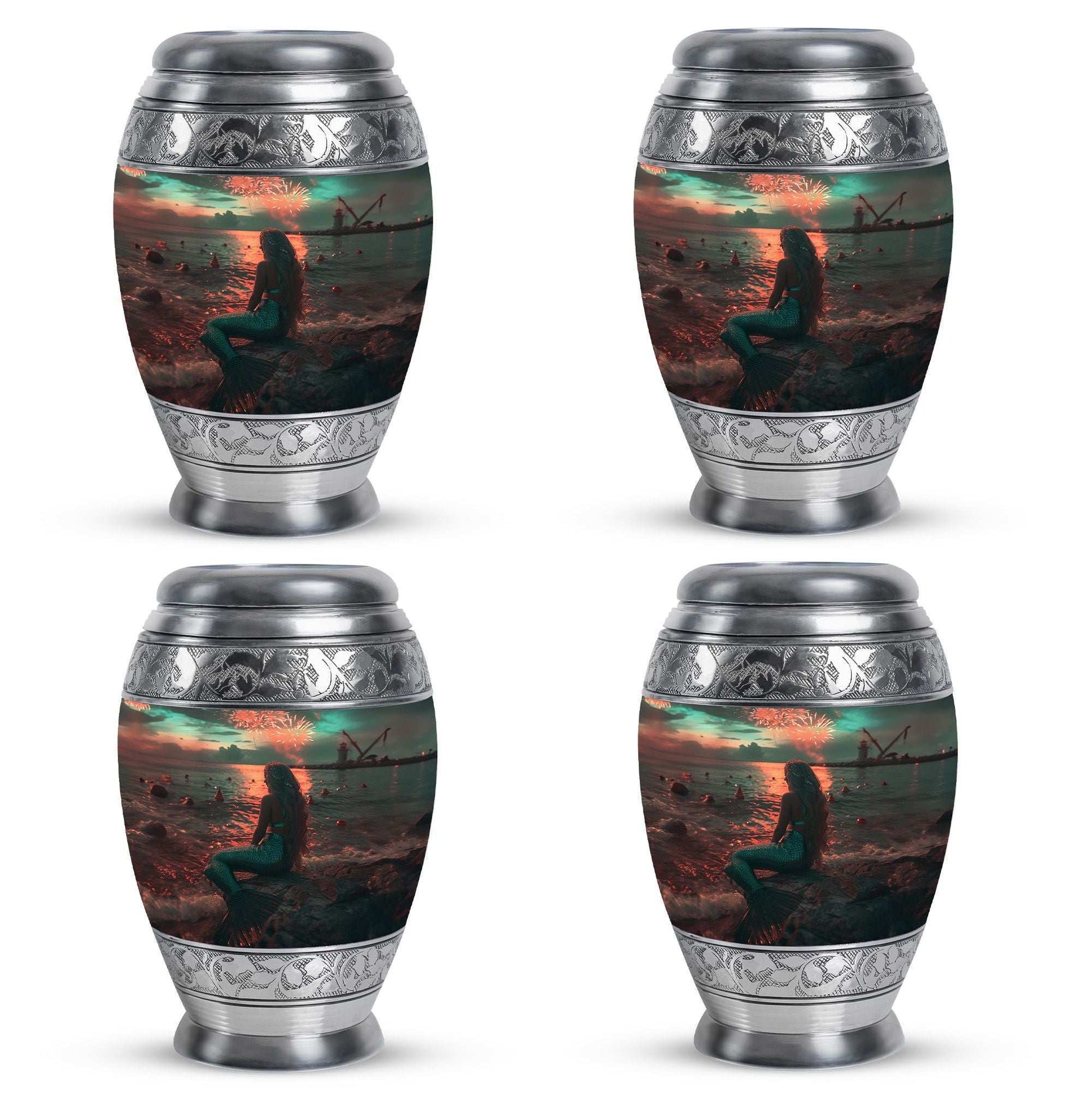 Mermaid Theme 3 Inch Keepsake Pack of 4