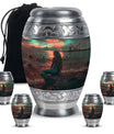 Mermaid Theme Large Urn With 4 Keepsake Urn
