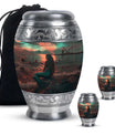 Mermaid Theme Large Urn With 2 Keepsake Urn