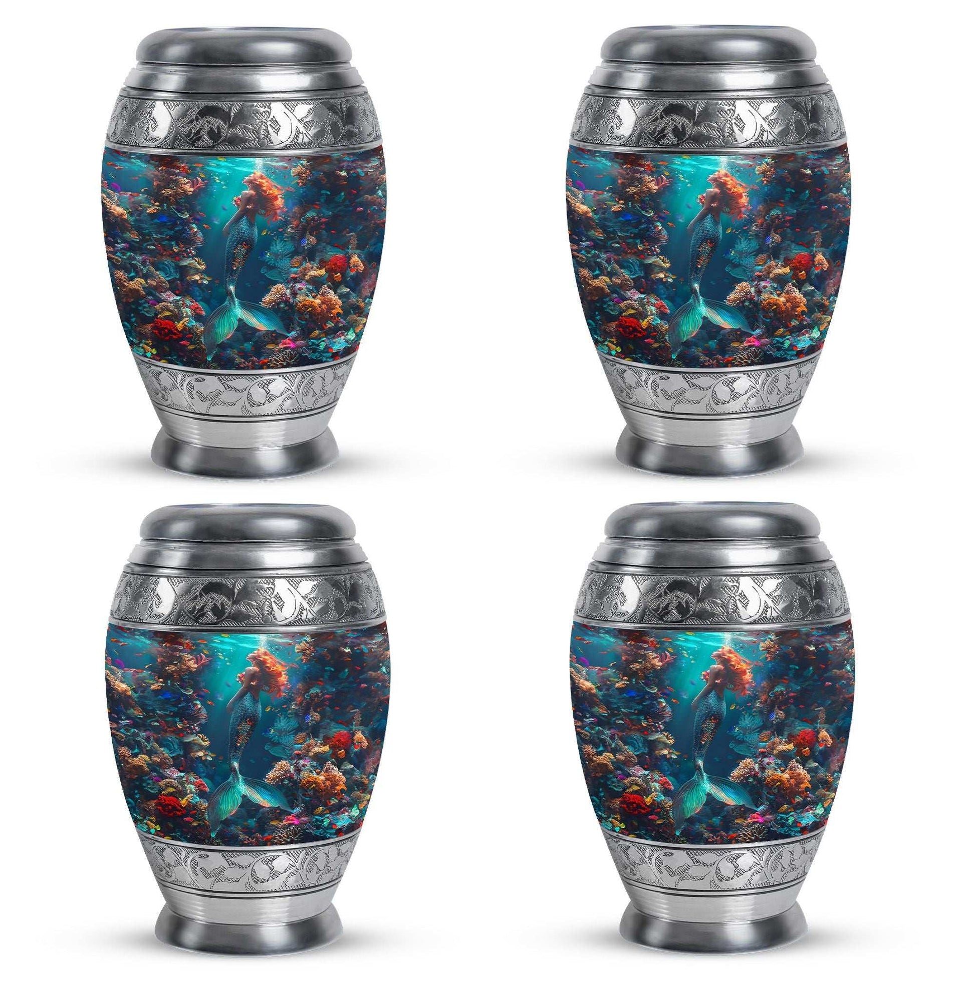 Mermaid Theme 3 Inch Keepsake Pack of 4