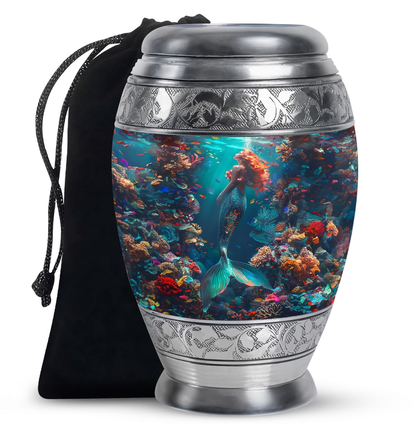 Mermaid Cremation Urns For Men and Women - Mermaid Memorial Urns