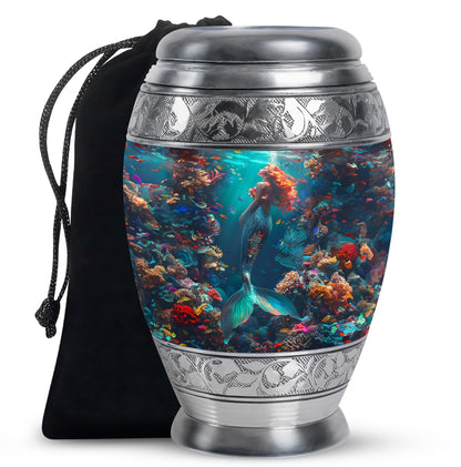Mermaid Cremation Urns For Men and Women - Mermaid Memorial Urns
