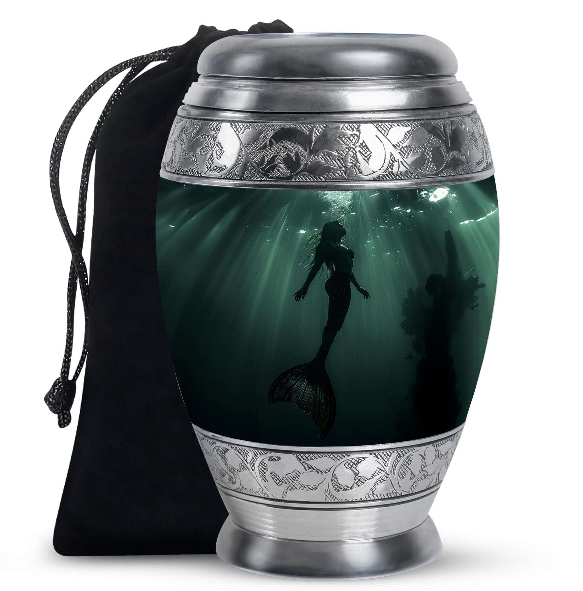 Mermaid Theme Large Urn 10 Inch