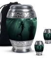 Mermaid Theme Large Urn With 2 Keepsake Urn