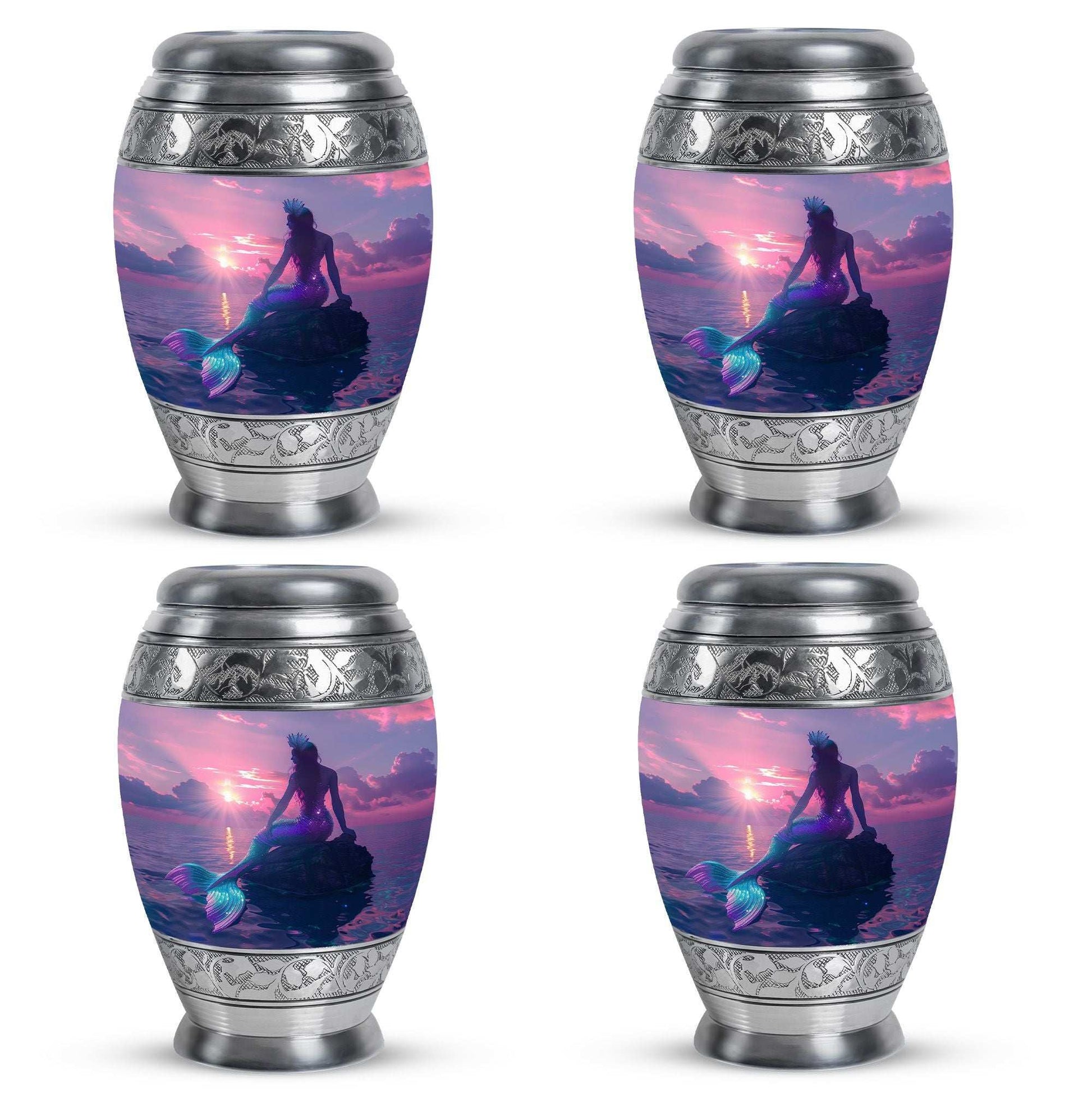 Mermaid Theme 3 Inch Keepsake Pack of 4