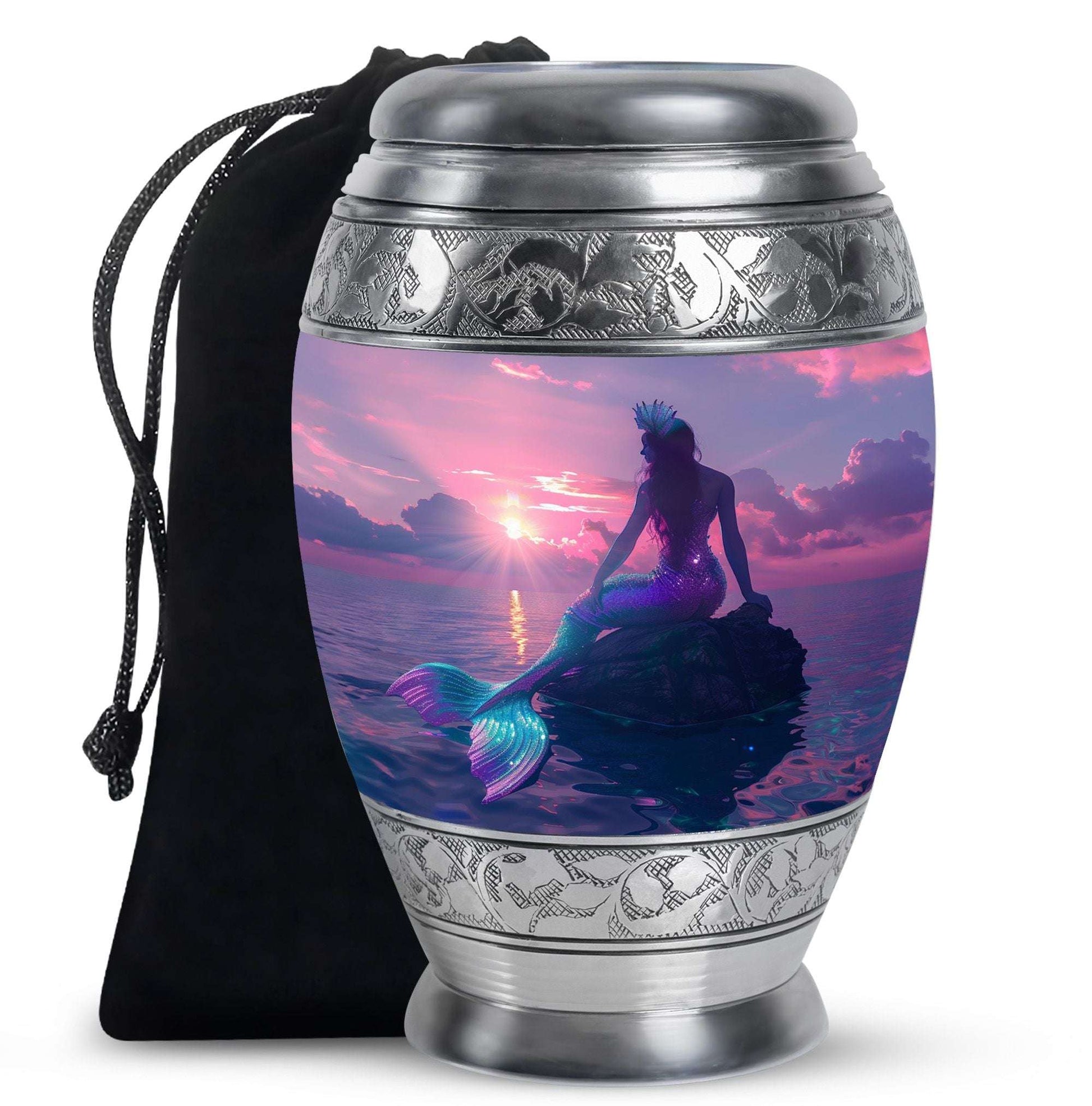 Mermaid Theme Large Urn 10 Inch