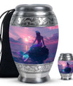 Mermaid Theme Large Urn With 1 Keepsake Urn