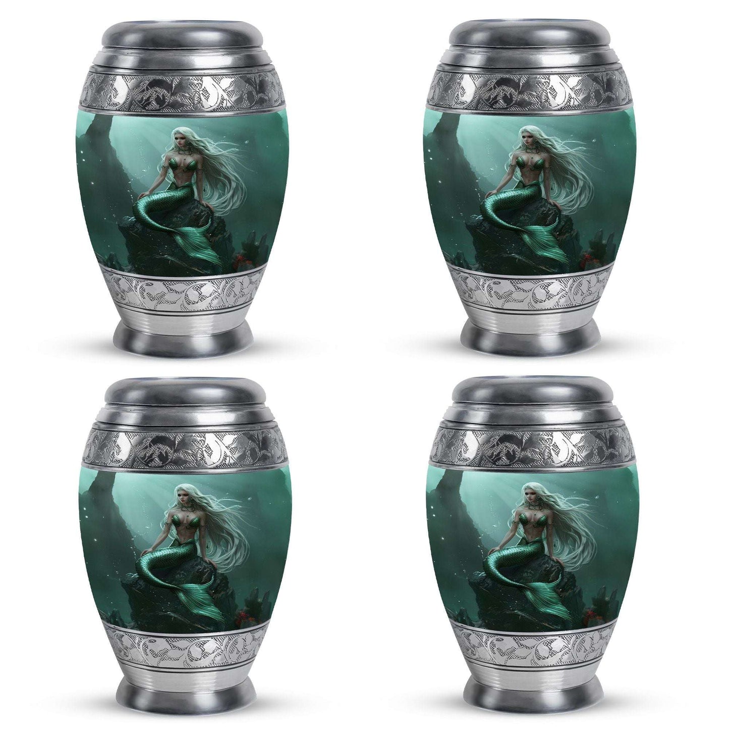 Mermaid Theme 3 Inch Keepsake Pack of 4